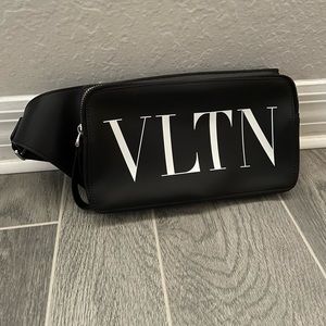 Valentino Garavani Black VLTN Belt Bag
